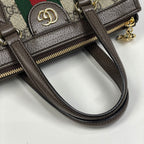 Gucci Ophidia Small Tote GG Double Web 2-Way Shoulder Bag Supreme Beige Brown — view 7