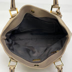 Loewe Anagram Handbag Leather Gold — view 9