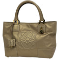 Loewe Anagram Handbag Leather Gold