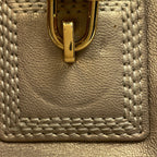 Loewe Anagram Handbag Leather Gold — view 4