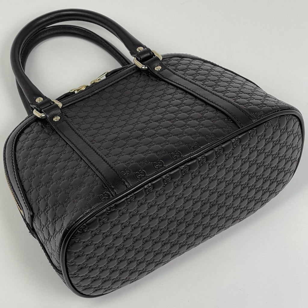 Gucci Micro Guccissima 2-Way Shoulder Bag Signature Leather Black — view 2