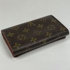 Louis Vuitton Porte Monet Billets Tresor Bifold Wallet Monogram Brown — view 2