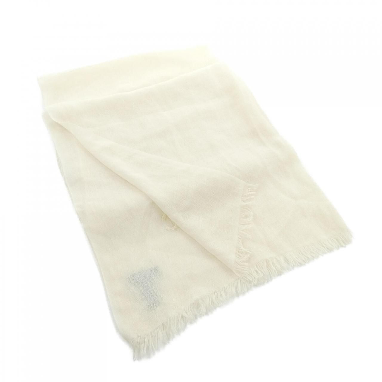 Chanel Stole Scarf White