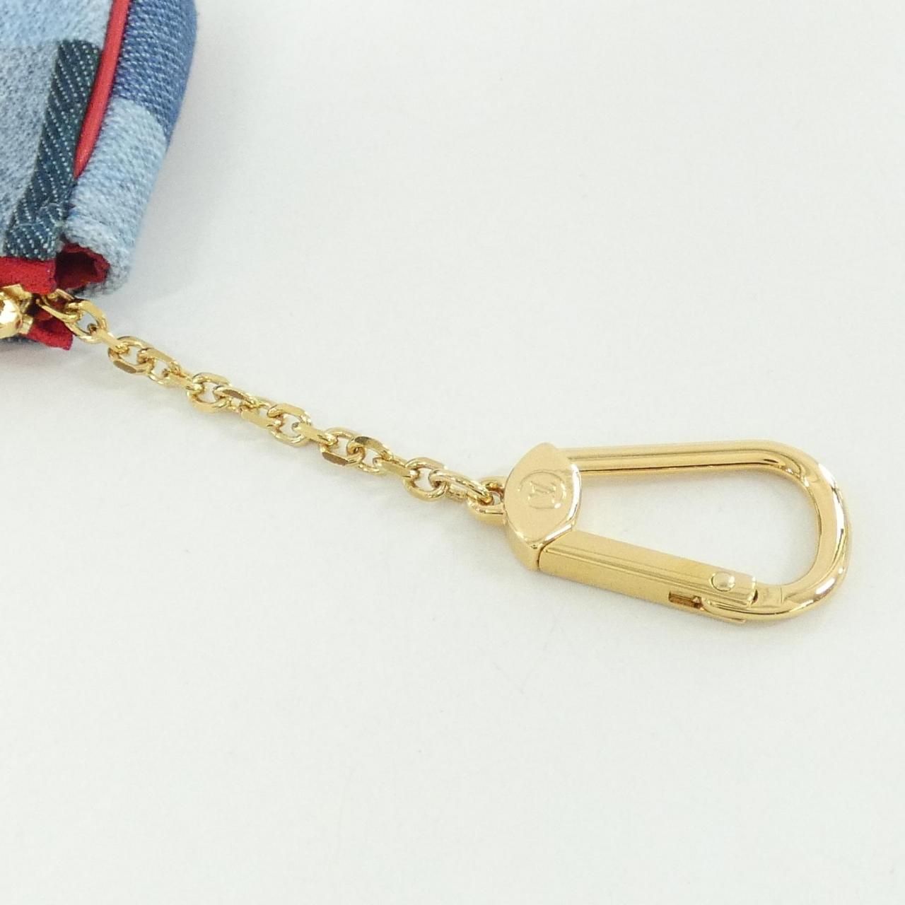 Louis Vuitton Denim Monogram Micro Pochette Accessoire Coin & Key Case — view 5