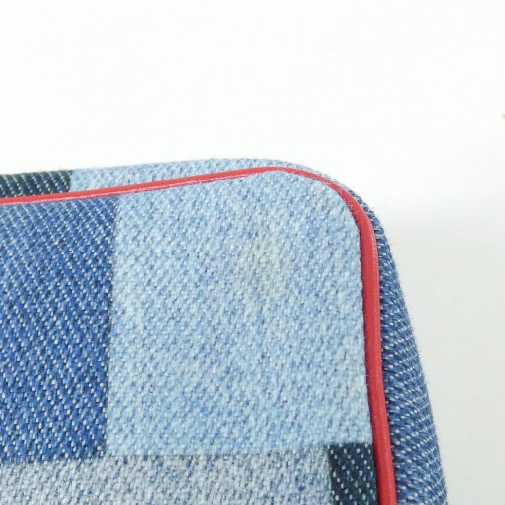 Louis Vuitton Denim Monogram Micro Pochette Accessoire Coin & Key Case — view 4