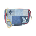 Louis Vuitton Denim Monogram Micro Pochette Accessoire Coin & Key Case