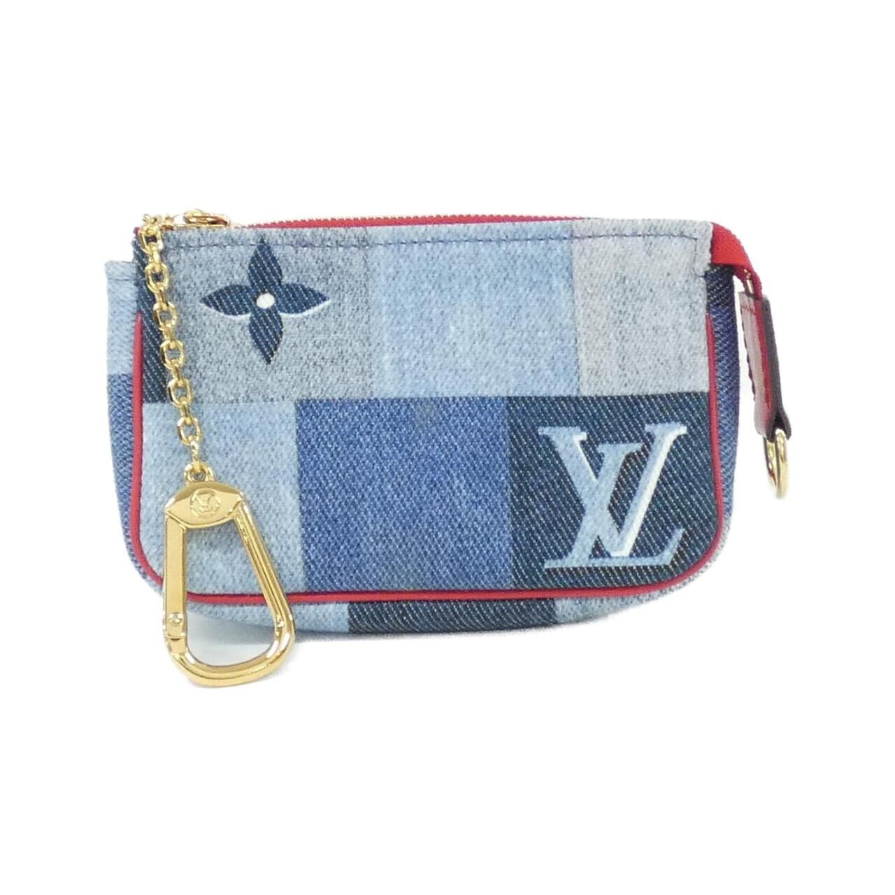 Louis Vuitton Denim Monogram Micro Pochette Accessoire Coin & Key Case