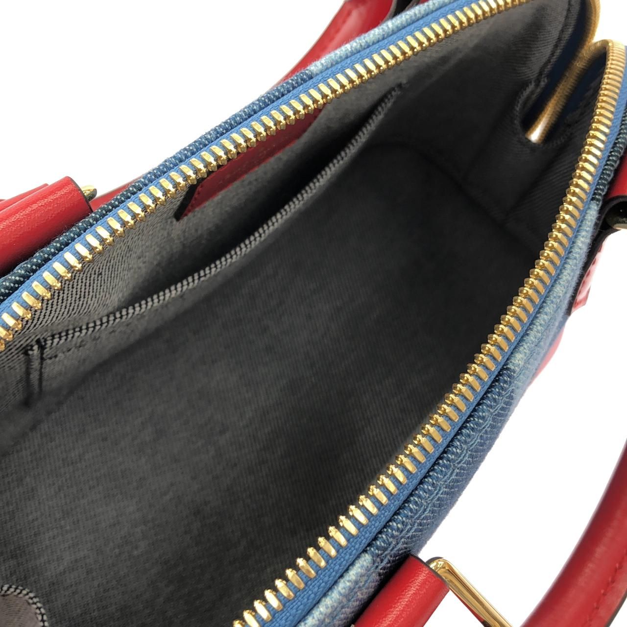 Louis Vuitton Denim Monogram Alma BB — view 7