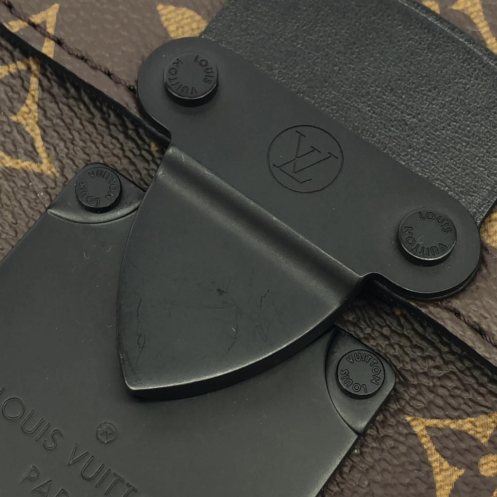 Louis Vuitton Monogram Macassar S Lock Vertical Wearable Wallet Shoulder — view 4