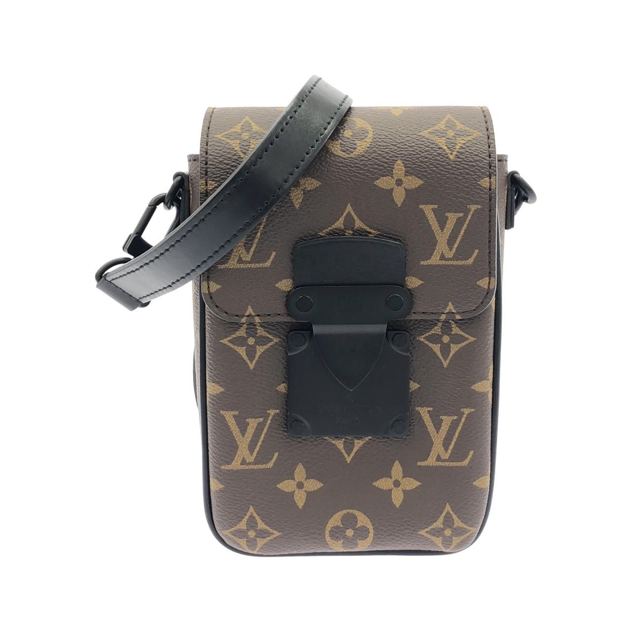 Louis Vuitton Monogram Macassar S Lock Vertical Wearable Wallet Shoulder