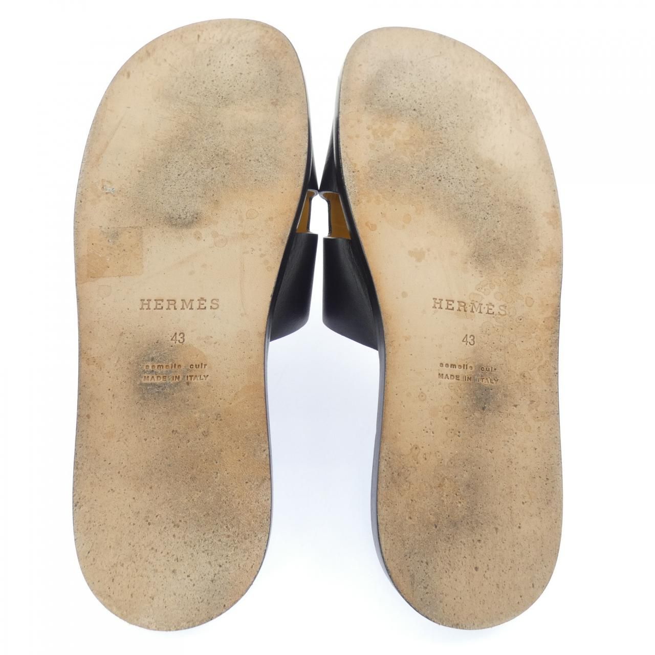 Hermes Izmir Sandals Black — view 4