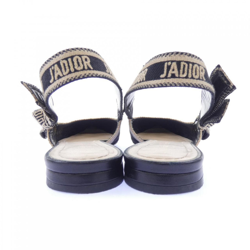 Dior Check Embroidery J'adior Sling Back Shoes — view 5