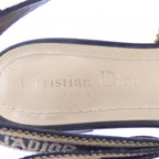 Dior Check Embroidery J'adior Sling Back Shoes — view 6