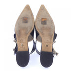 Dior Check Embroidery J'adior Sling Back Shoes — view 4