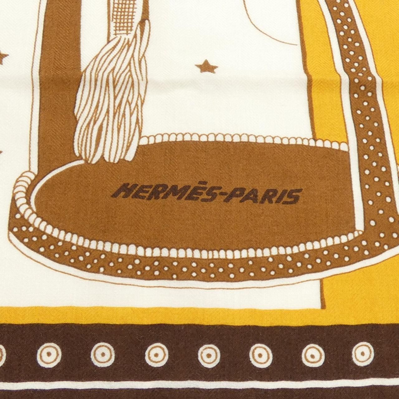 Hermes Selle de Dignitaire Bandana Carre Shawl Scarf — view 4