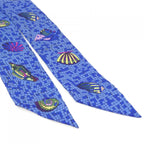 Hermes Twilly Scarf Blue — view 2