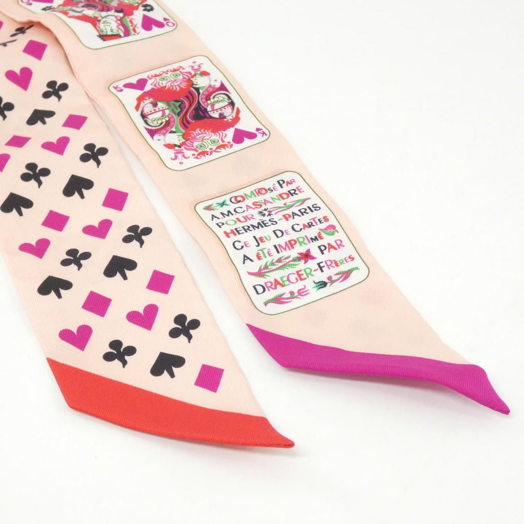 Hermes Jeu de Cartes Twilly Scarf — view 2