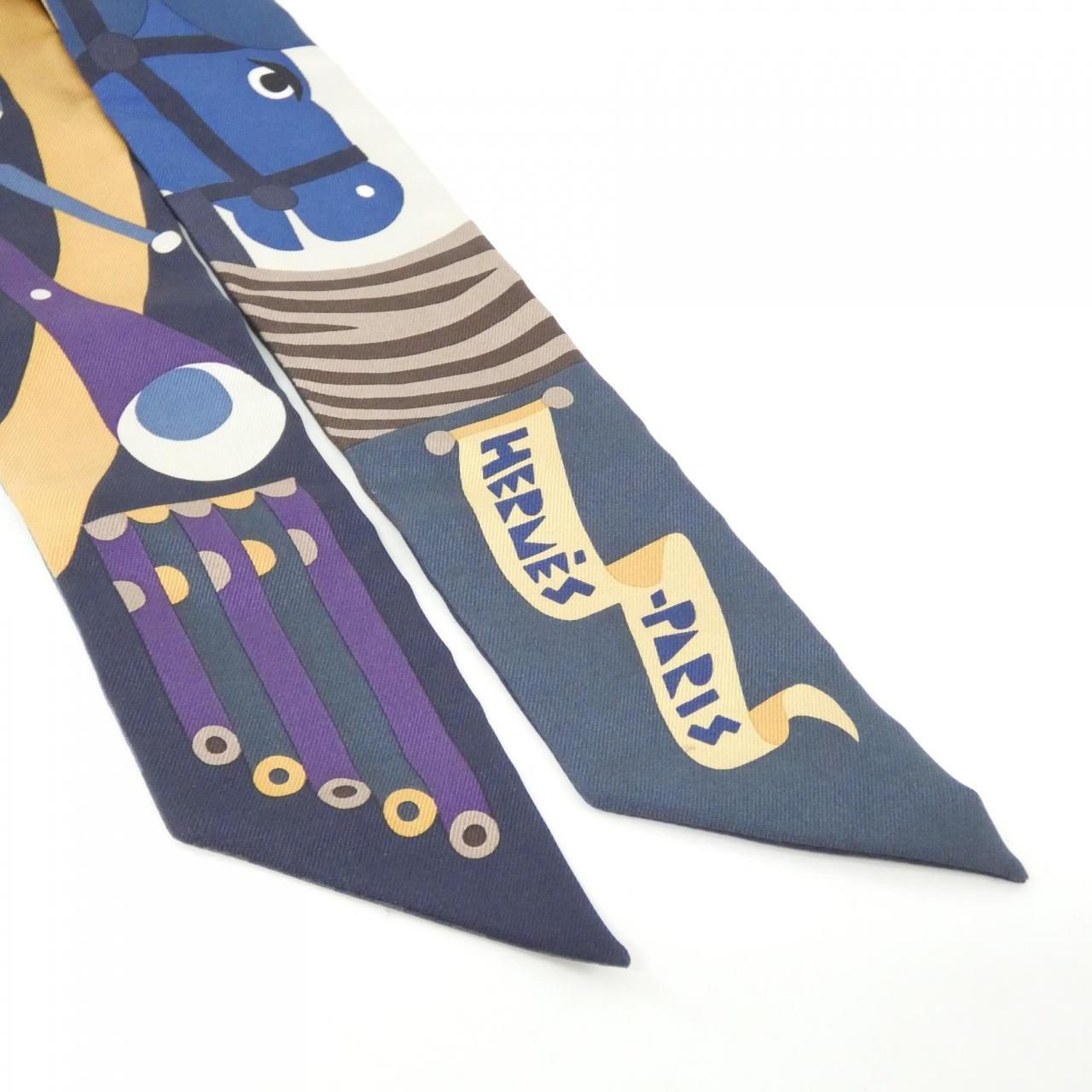 Hermes Twilly Scarf Blue — view 2