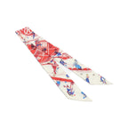 Hermes Ex Libris les Parisienne Twirly Courte Scarf