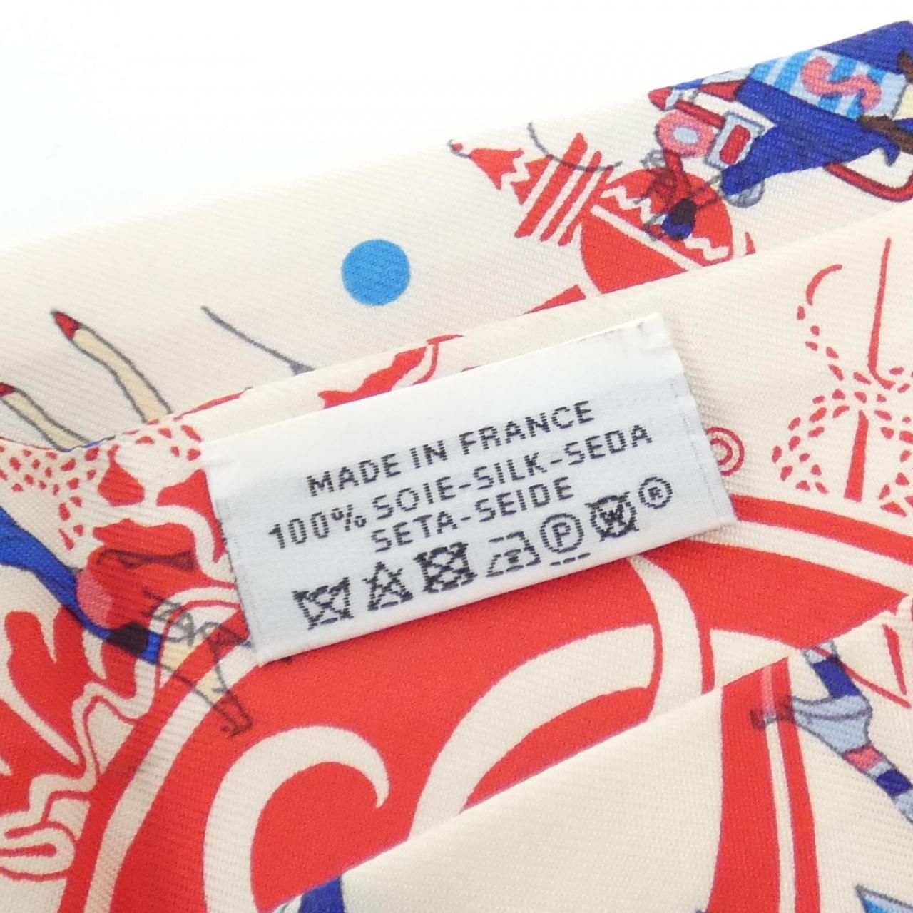 Hermes Ex Libris les Parisienne Twirly Courte Scarf — view 4