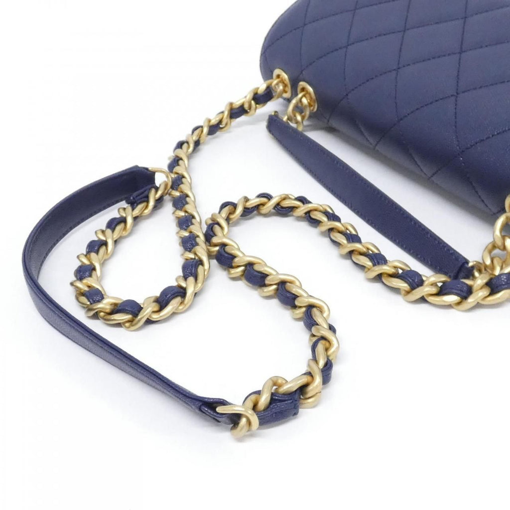 Chanel Bag Handbag Navy — view 6