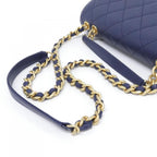 Chanel Bag Handbag Navy — view 6
