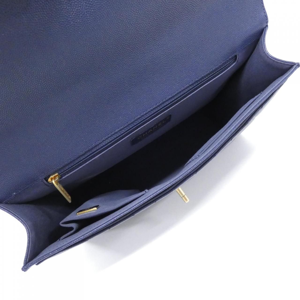 Chanel Bag Handbag Navy — view 7