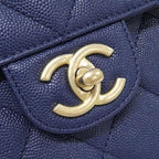 Chanel Bag Handbag Navy — view 5