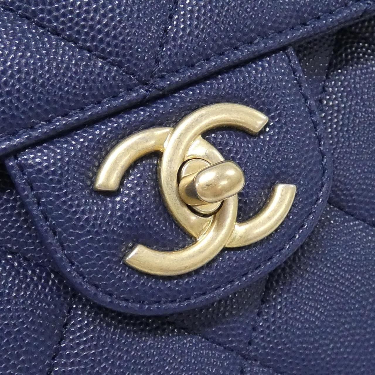Chanel Bag Handbag Navy — view 5