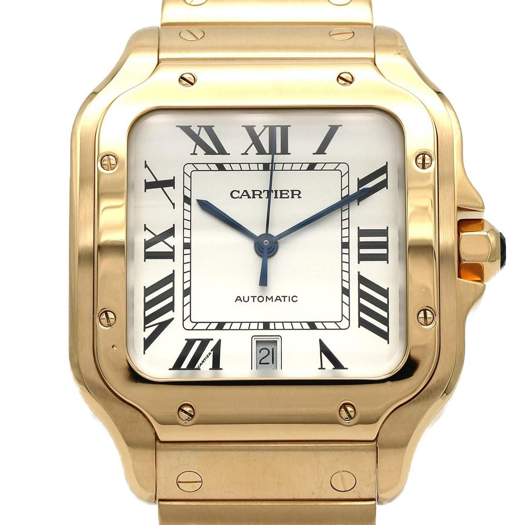 Cartier Santos de Cartier LM YG Automatic Winding Watch