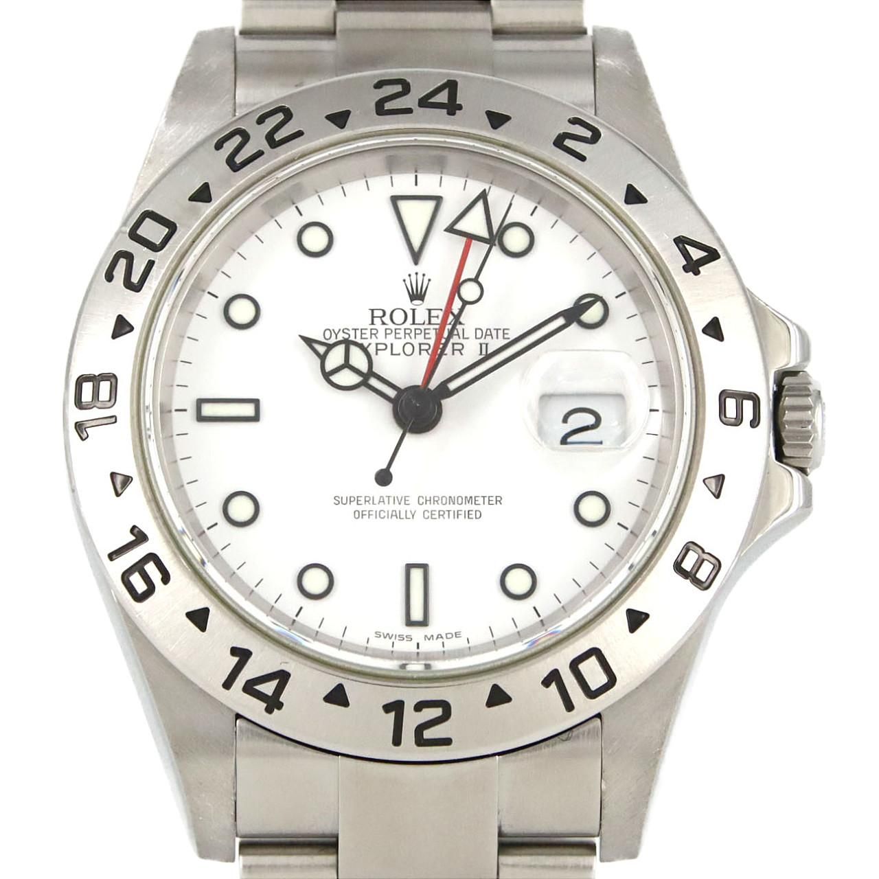 Rolex Explorer II SS Automatic Winding Number Watch