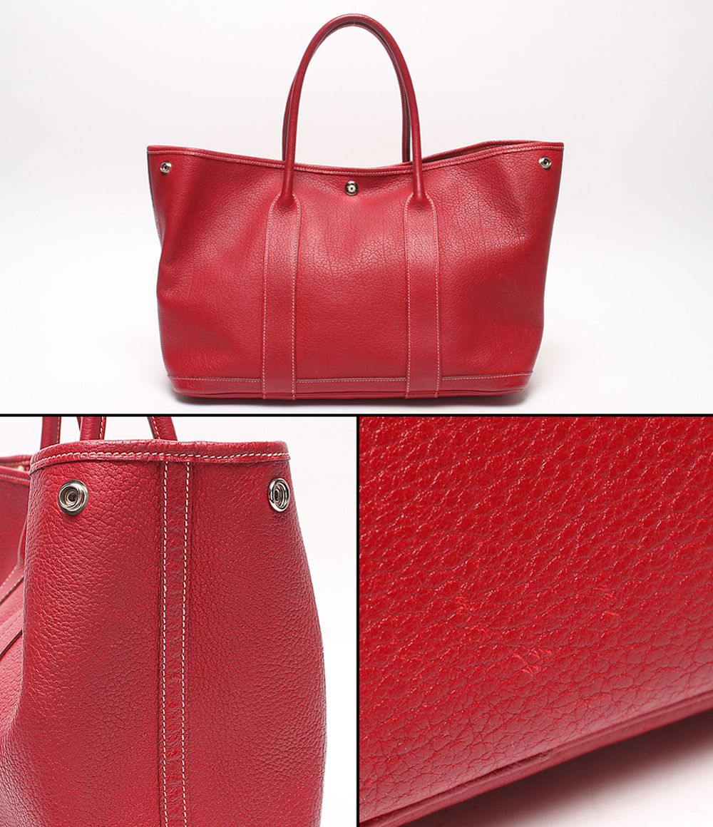 Hermes Tote Silver Garden Party PM — view 8