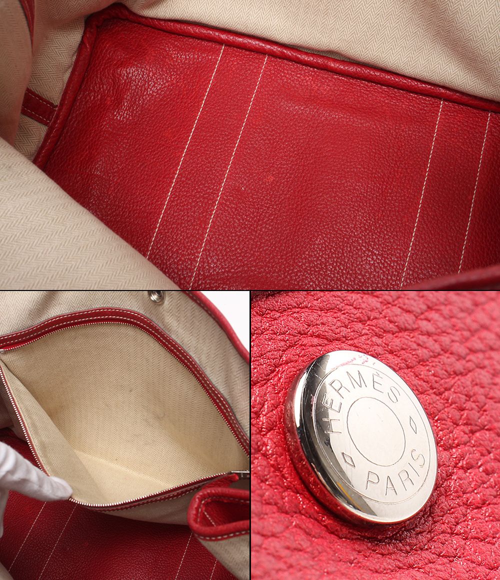 Hermes Tote Silver Garden Party PM — view 9