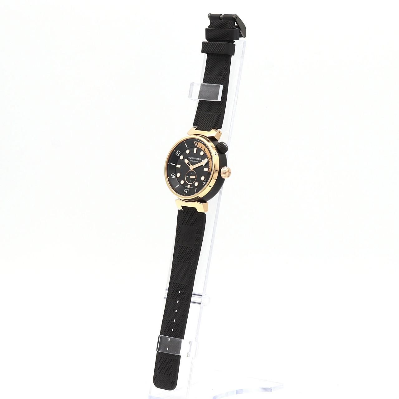 Louis Vuitton Tambour-o-tomatic Street Diver Black Blaze Ssxpg Automatic — view 2