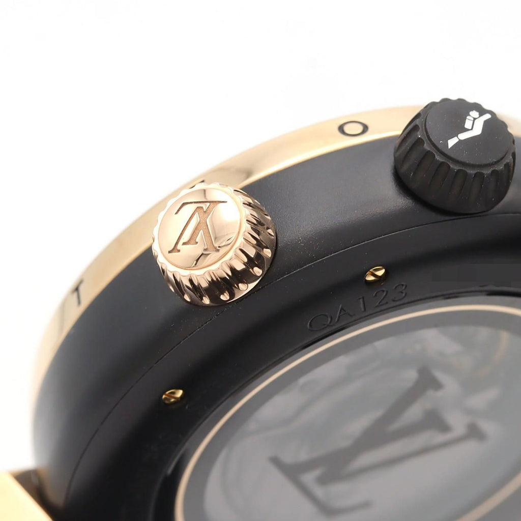 Louis Vuitton Tambour-o-tomatic Street Diver Black Blaze Ssxpg Automatic — view 3