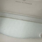 Chanel Chain Shoulder Bag Quilted CC Logo Caviar Leather Pochette White — view 7