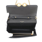Saint Laurent Paris Chain Wallet le Maillon Lambskin Black Shoulder — view 6
