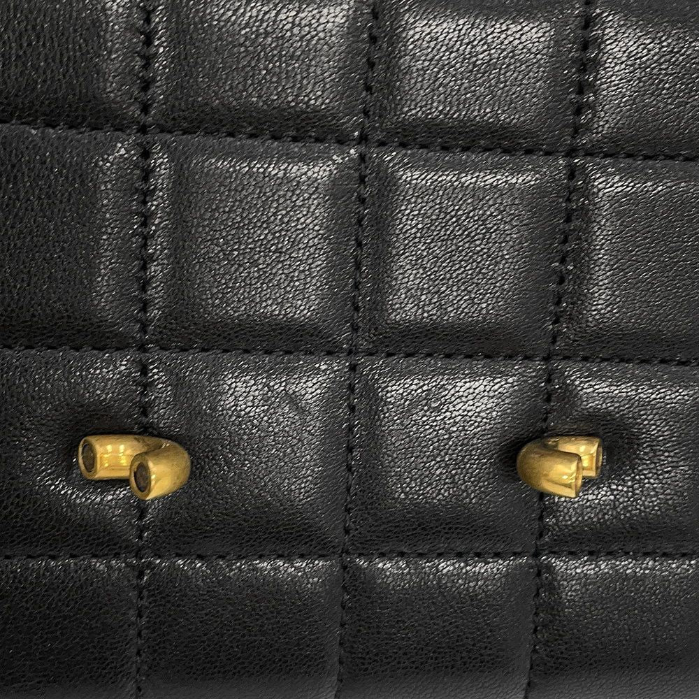 Saint Laurent Paris Chain Wallet le Maillon Lambskin Black Shoulder — view 7
