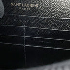 Saint Laurent Paris Chain Wallet Cassandra Leather Black Shoulder — view 7