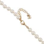 Chanel Long Necklace CC Logo Faux Pearl — view 6