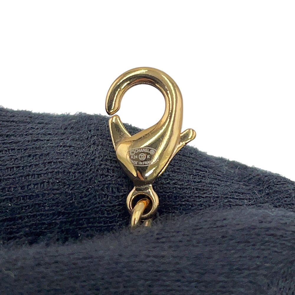 Chanel Long Necklace CC Logo Faux Pearl — view 9