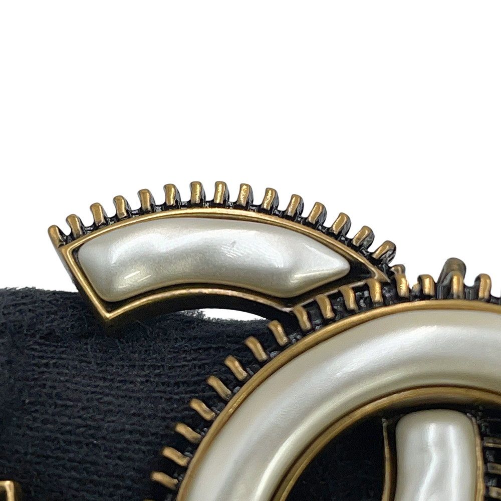 Chanel Long Necklace CC Logo Faux Pearl — view 8