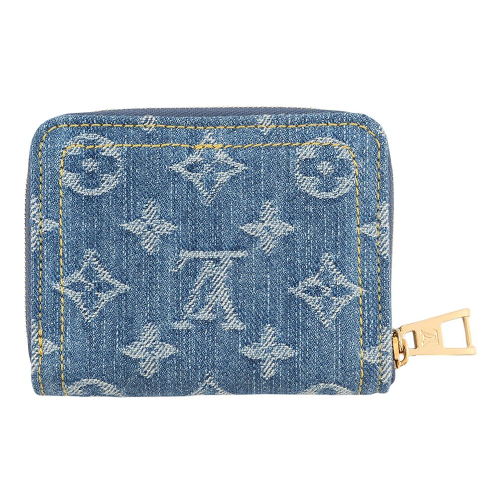 Louis Vuitton Coin Case Monogram Denim Zippy Purse — view 3
