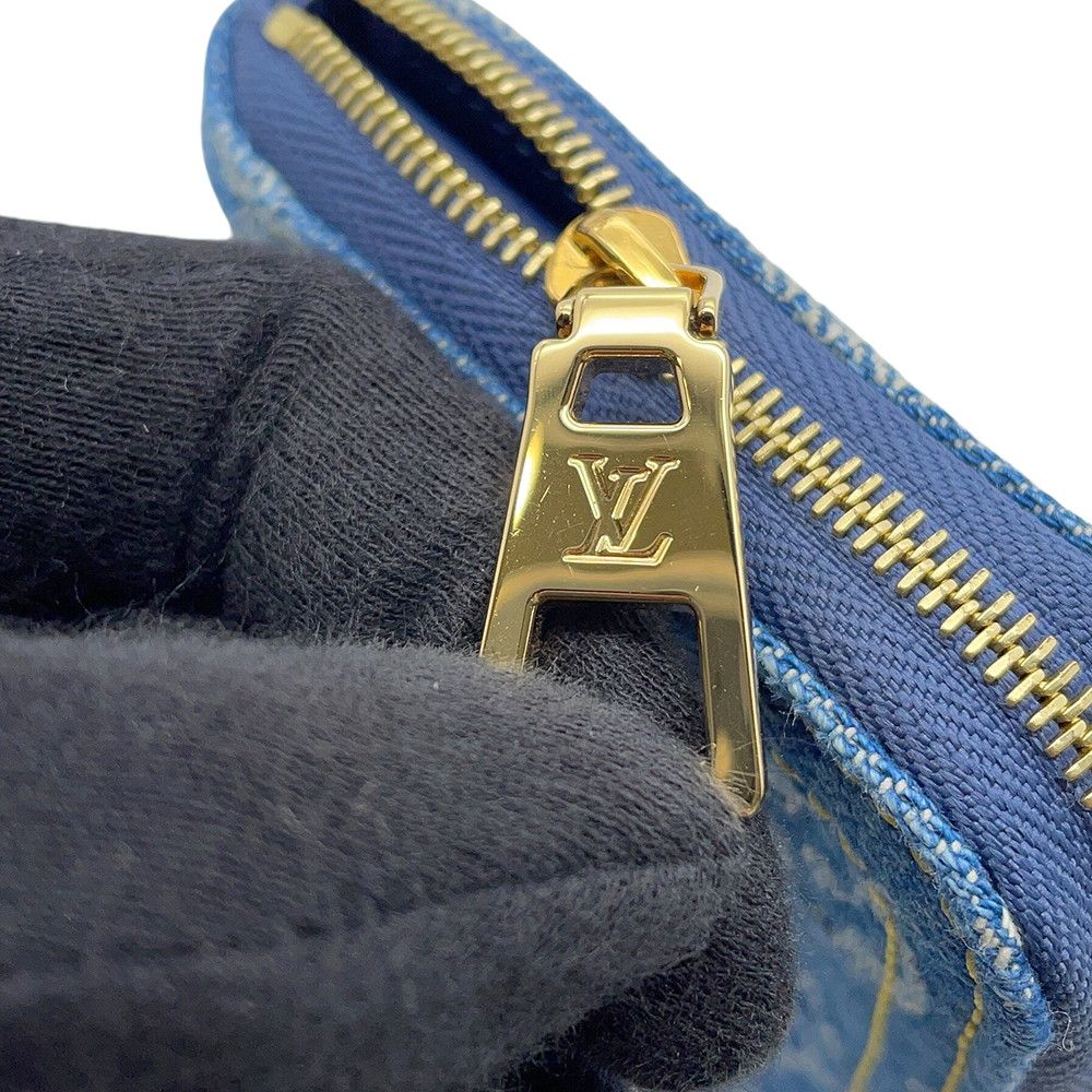 Louis Vuitton Coin Case Monogram Denim Zippy Purse — view 5