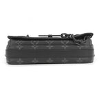 Louis Vuitton Shoulder Bag Monogram Eclipse Steamer Messenger Black — view 3
