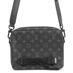Louis Vuitton Shoulder Bag Monogram Eclipse Steamer Messenger Black