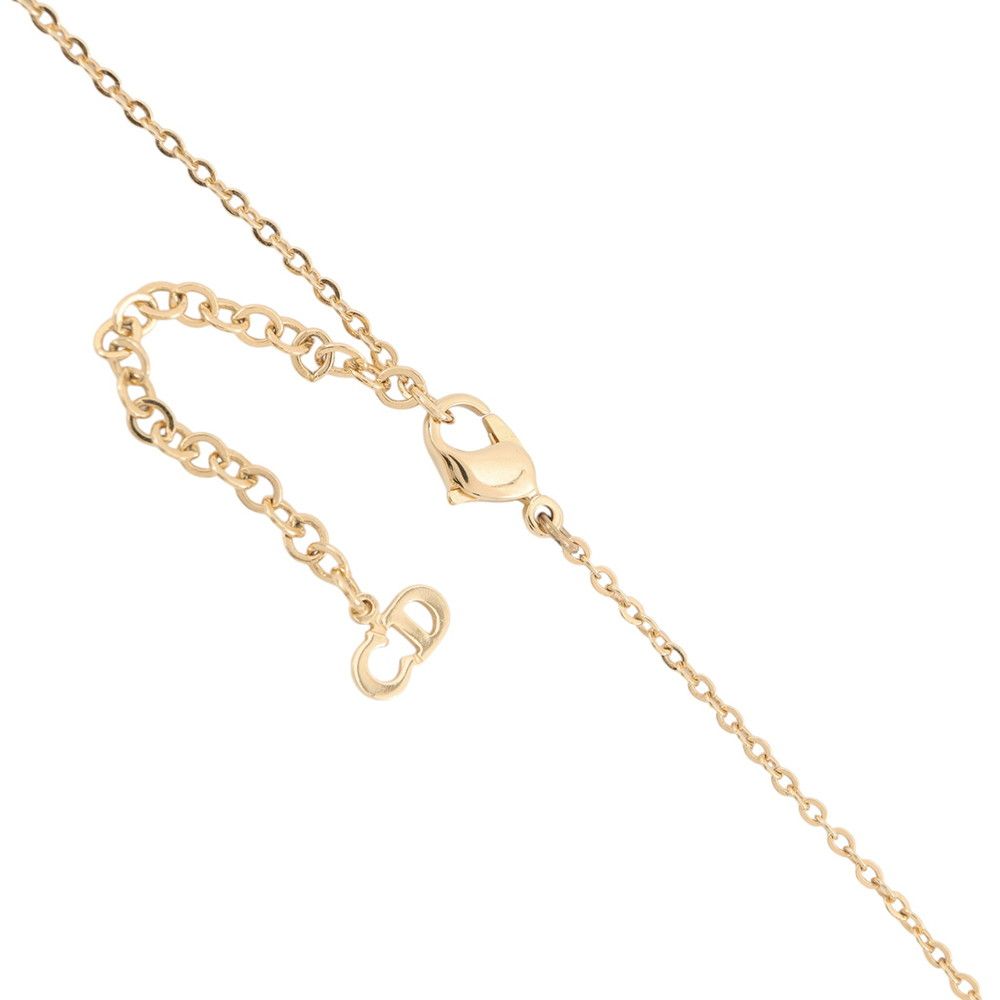Dior Necklace Logo Metal Rhinestone — view 5