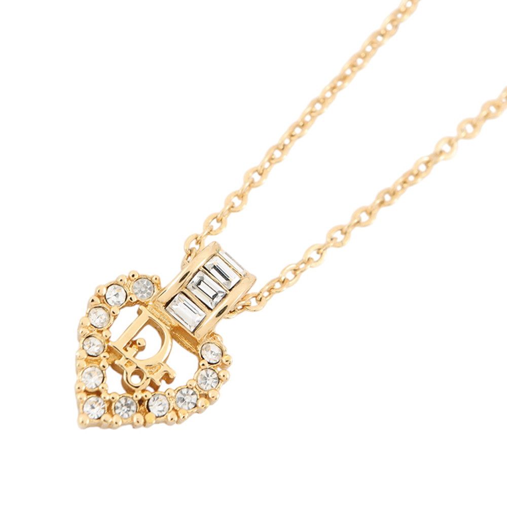 Dior Necklace Logo Metal Rhinestone