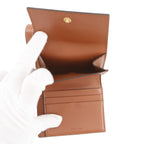 Celine Trifold Wallet Triomphe Compact Calf Leather Canvas — view 7