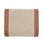 Celine Trifold Wallet Triomphe Compact Calf Leather Canvas — view 3
